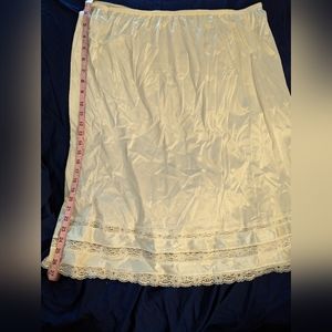 Silky skirt slip